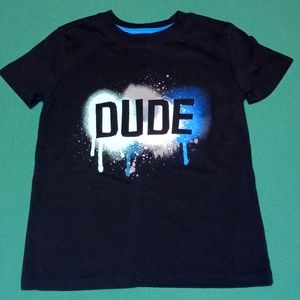 Cat and Jack xs 4/5 dude short sleeve tee